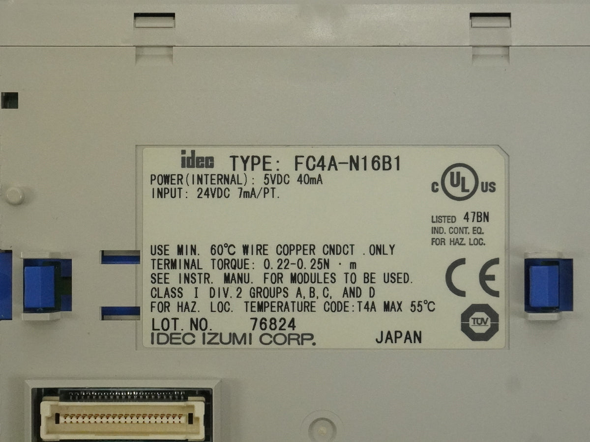Idec FC4A-N16B1 Input Module 5VDC