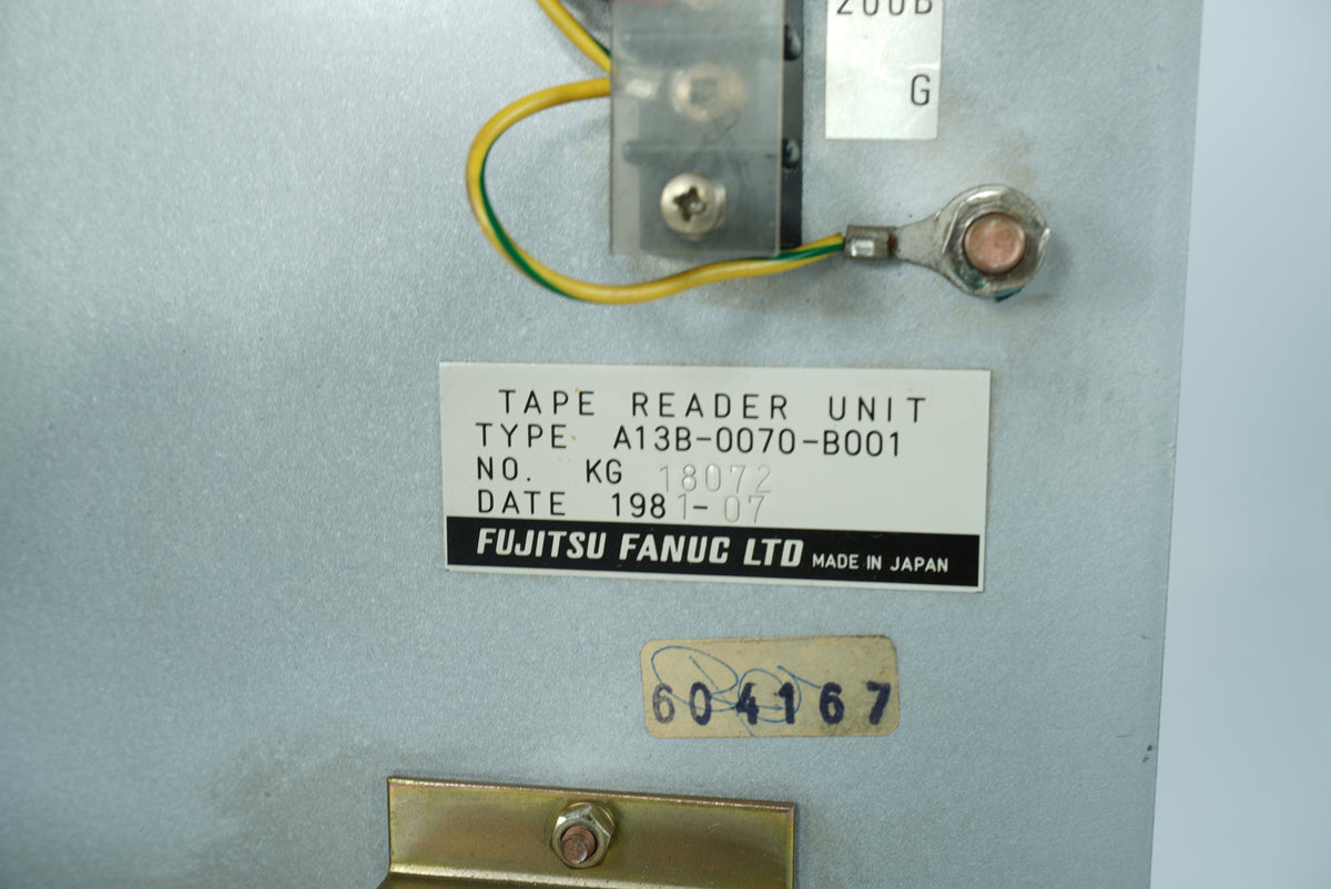 Fanuc A13B-0070-B001 Tape Reader Unit , A20B-0007-0750/50/06B