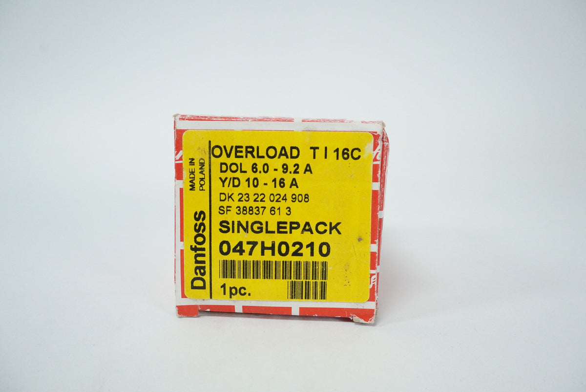 Danfoss 047H0210 TI 16C Overload Relay 6.0-9.2A