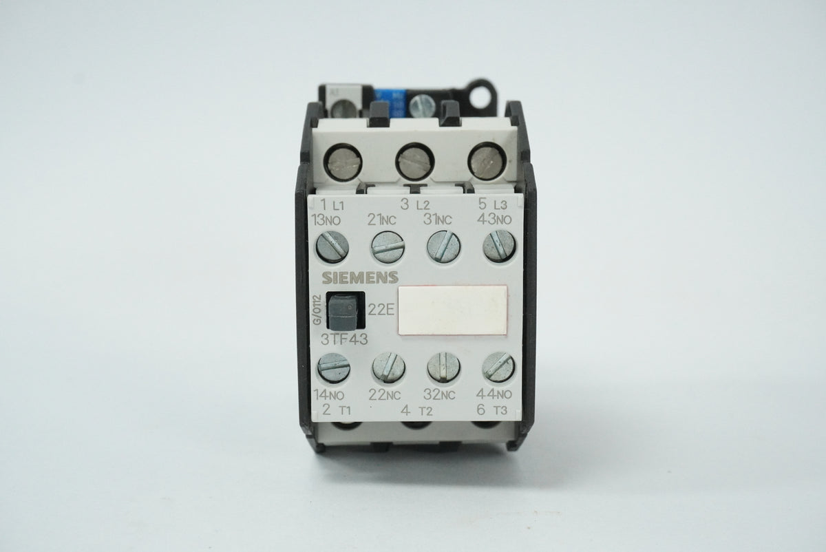 Siemens 3TF43 22-0AP0 3TF43 22-0A Contactor AC-3 11kW 400V
