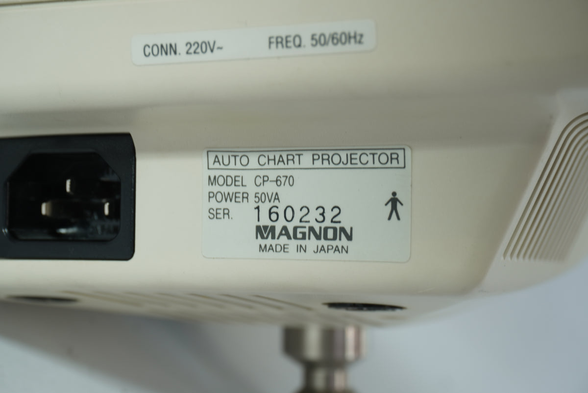 Magnon CP-670 CP-670 & Nidek RT-1200U Auto Chart Projector Refractor