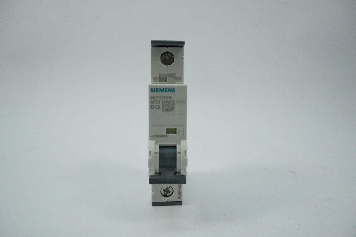 Siemens 5SY4113-8 MCB Miniature Circuit Breaker D13 1P Batch of 2pcs.