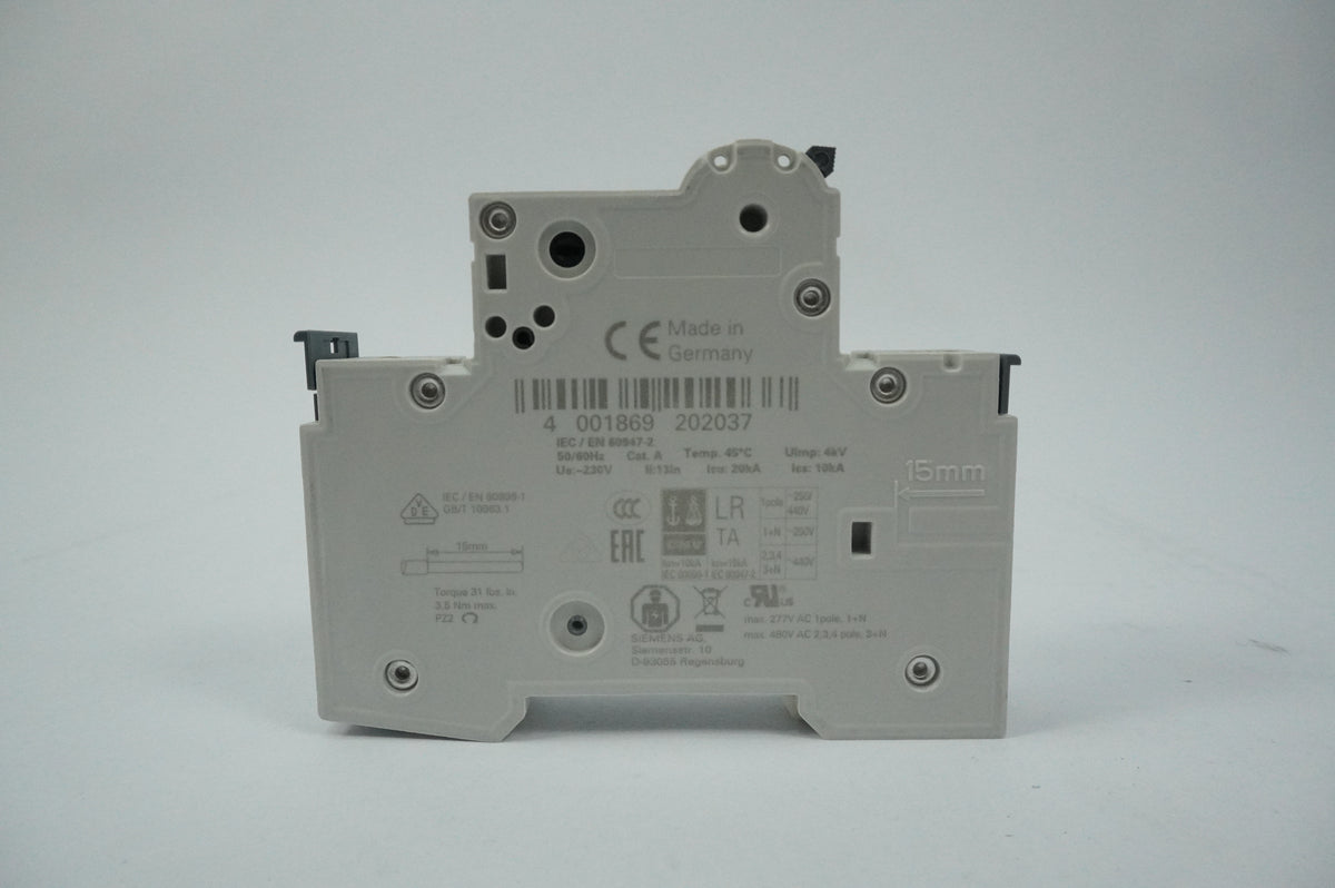 Siemens 5SY4113-8 MCB Miniature Circuit Breaker D13 1P Batch of 2pcs.