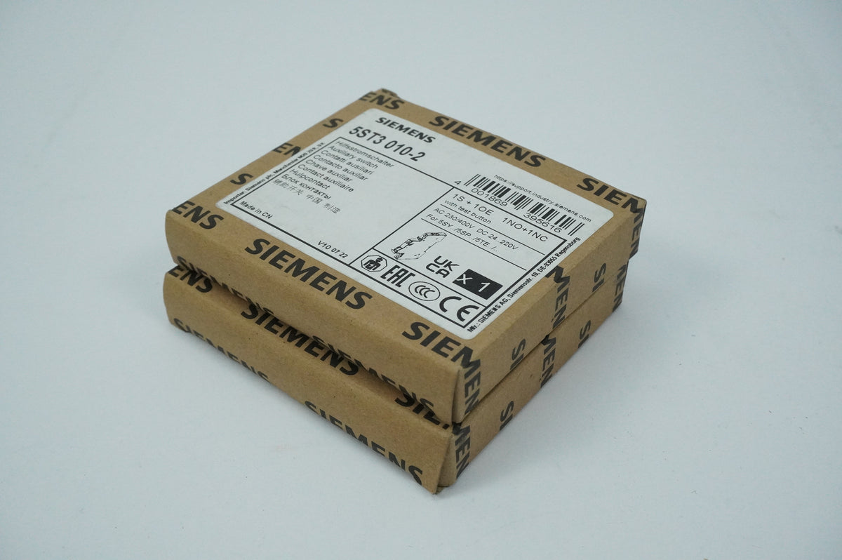Siemens 5ST3 010-2 5ST3 010-2 Auxiliary Switch 1NO+1NC W/ Test Button