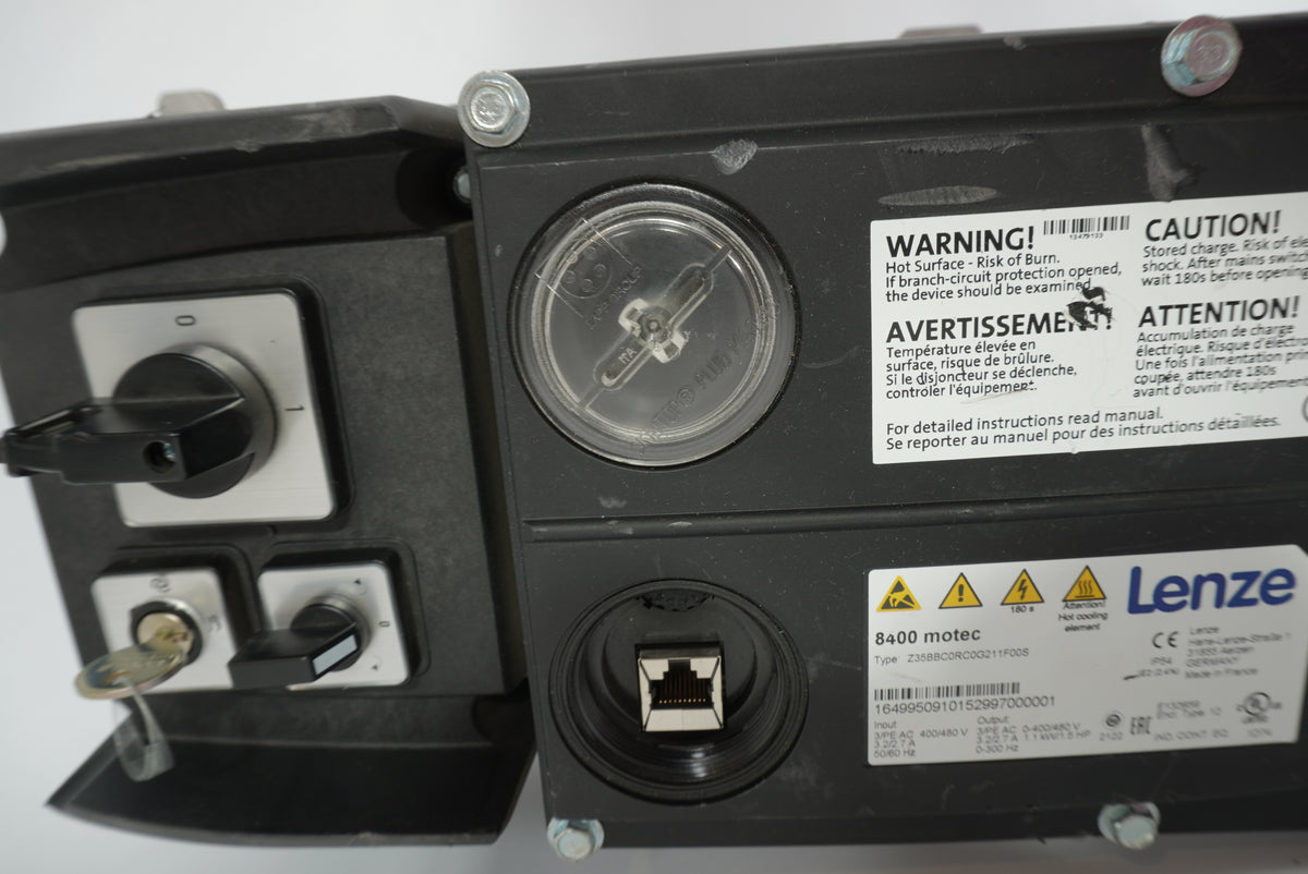 Lenze E84DGDVB11242PS 8400 motec Drive, W: Z35BBC0RC0G211F00S, E84DGS3KCENND