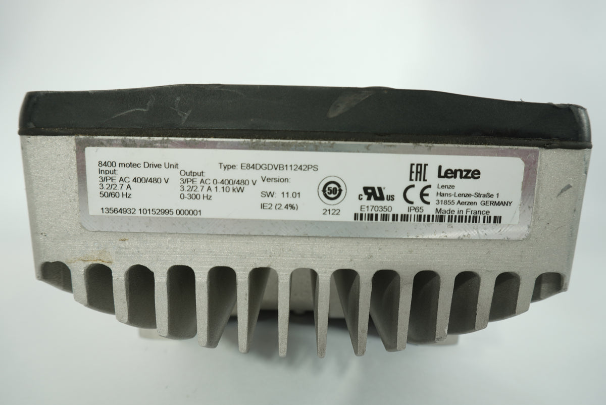 Lenze E84DGDVB11242PS 8400 motec Drive, W: Z35BBC0RC0G211F00S, E84DGS3KCENND