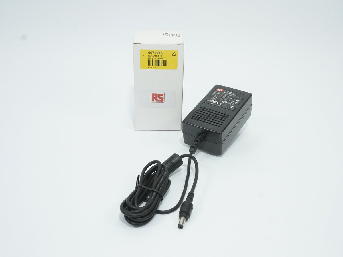 MeanWell GS18A15-P1J 15V 1.20A 18W, RS number 667-5502
