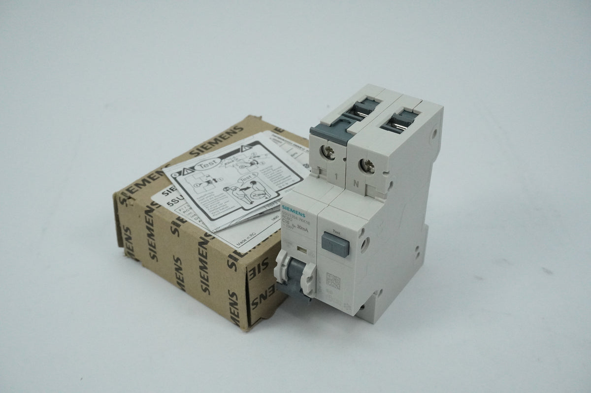 Siemens 5SU1 354-7KK16 RCBO FI/LS C16 1P+N 30mA