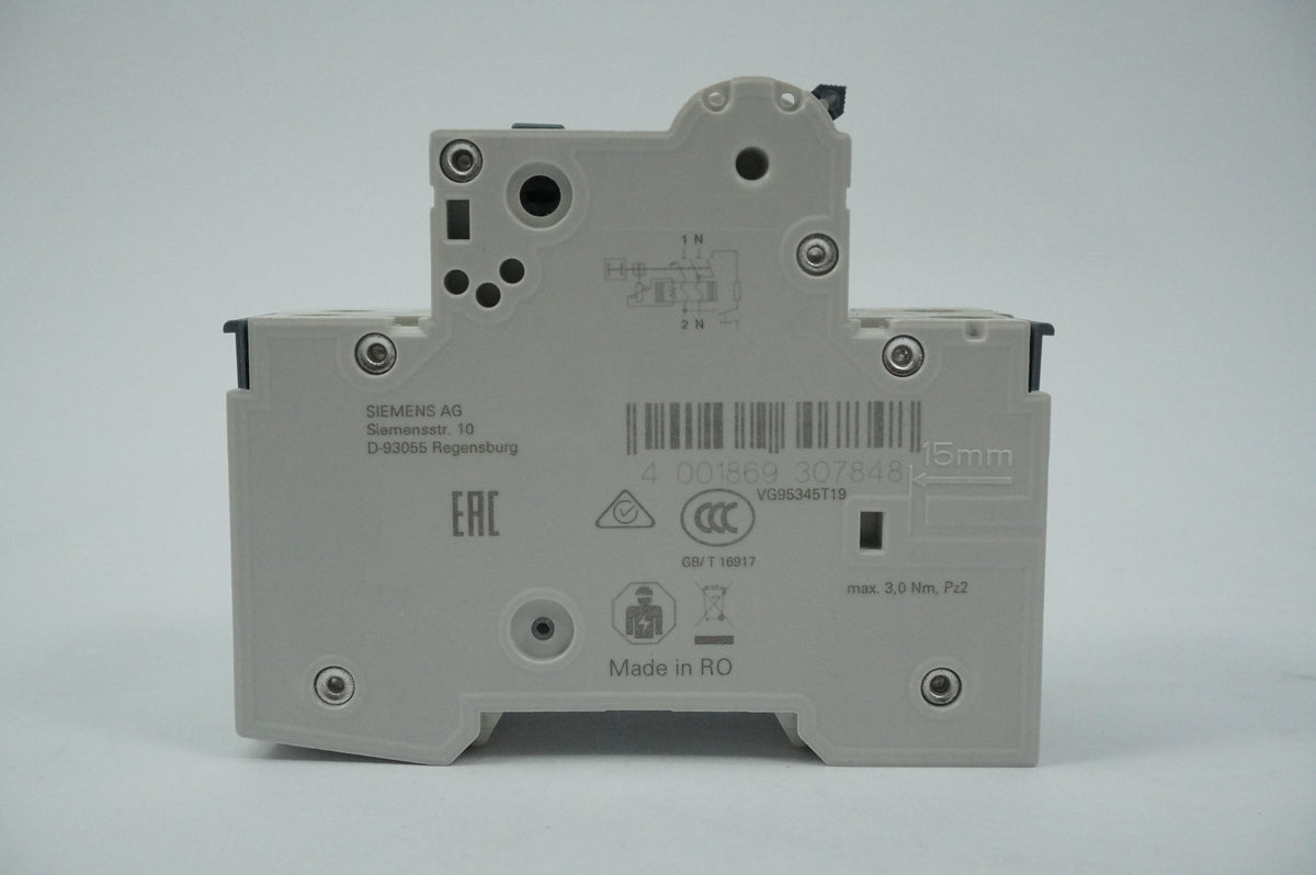 Siemens 5SU1 354-7KK16 RCBO FI/LS C16 1P+N 30mA