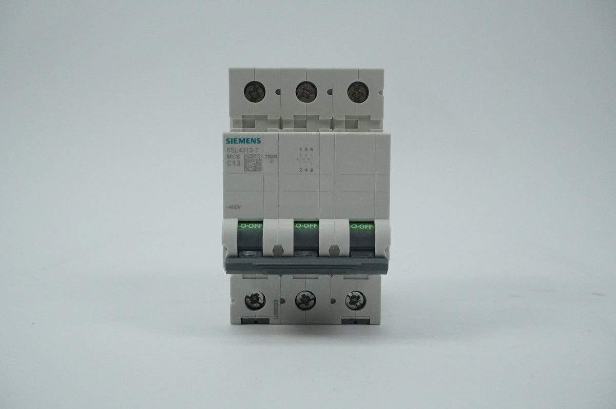 Siemens 5SL4313-7 MCB Miniature Circuit Breaker C13 3P