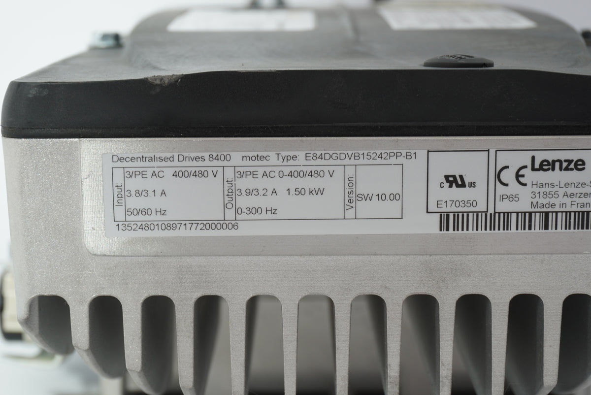 Lenze E84DGDVB15242PP-B1 Drive 8400, W: Z351BCARC0G215FB2S, E84DGS3VGECNDXX173