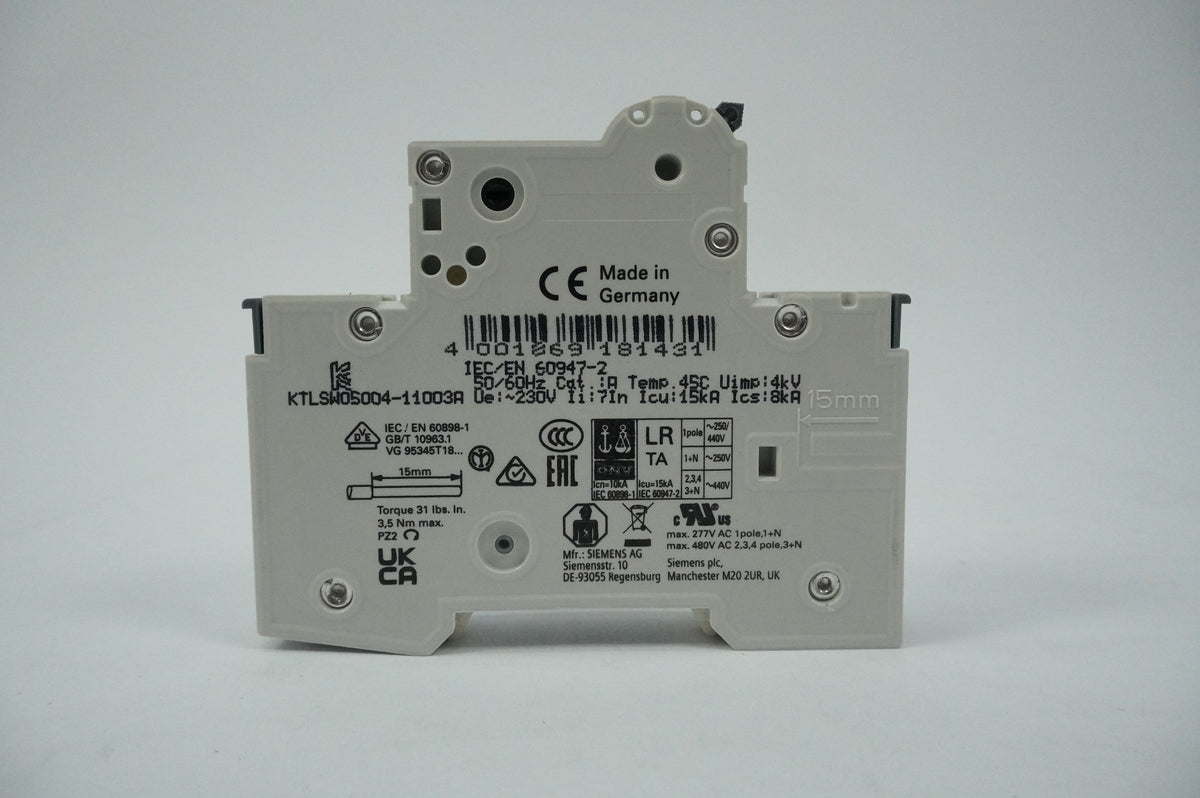 Siemens 5SY4140-7 MCB Miniature Circuit Breaker C40 1P Batch of 12pcs.