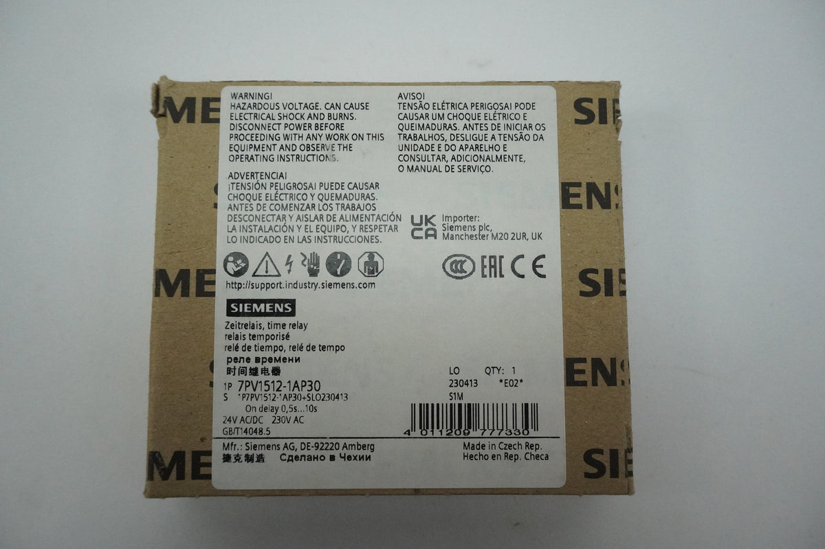 Siemens 7PV1512-1AP30 7PV1512-1AP30 Timing relay 0.5...10 s