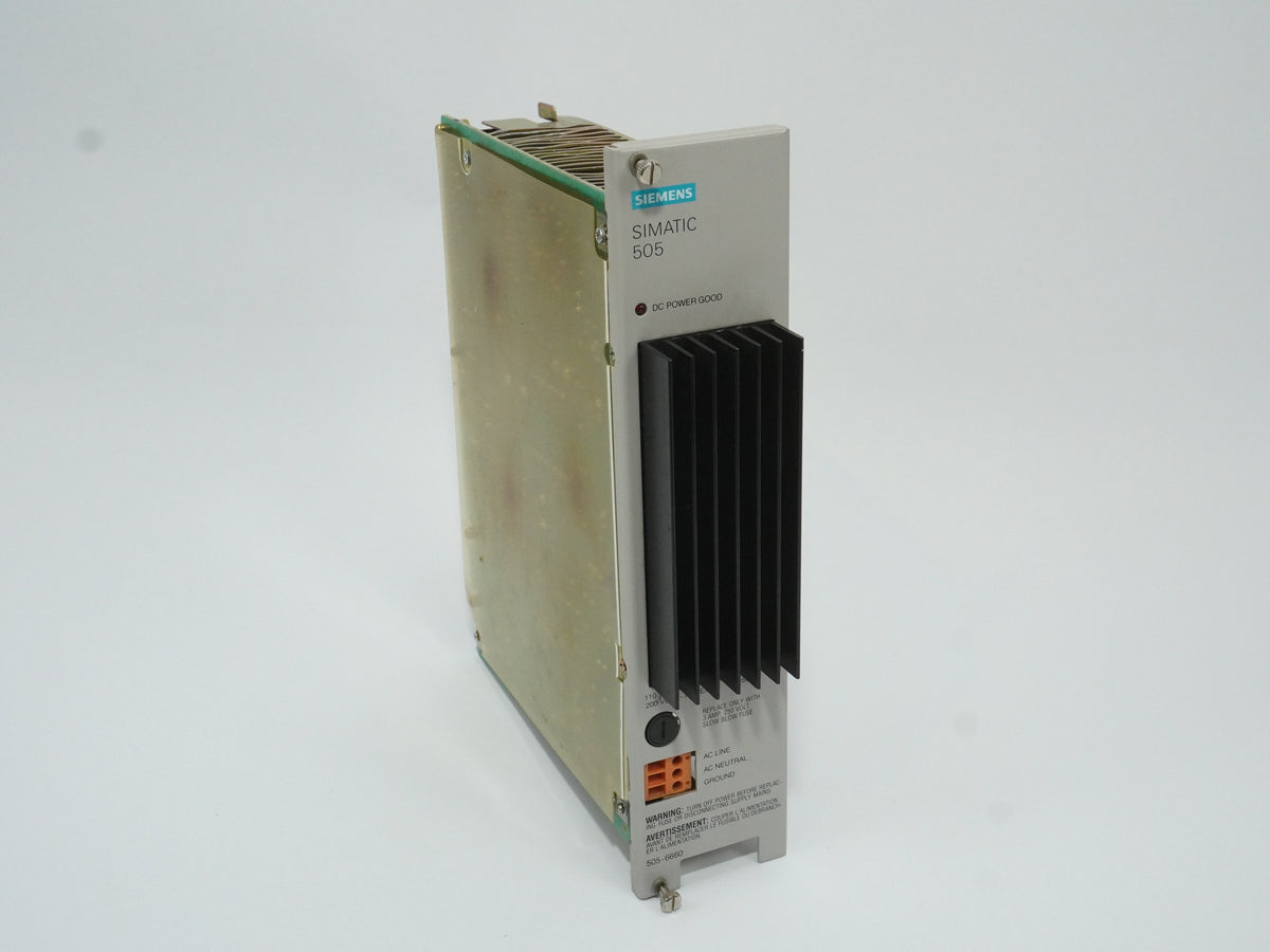 Siemens 505-6660 Simatic 505 110/220VAC Power supply