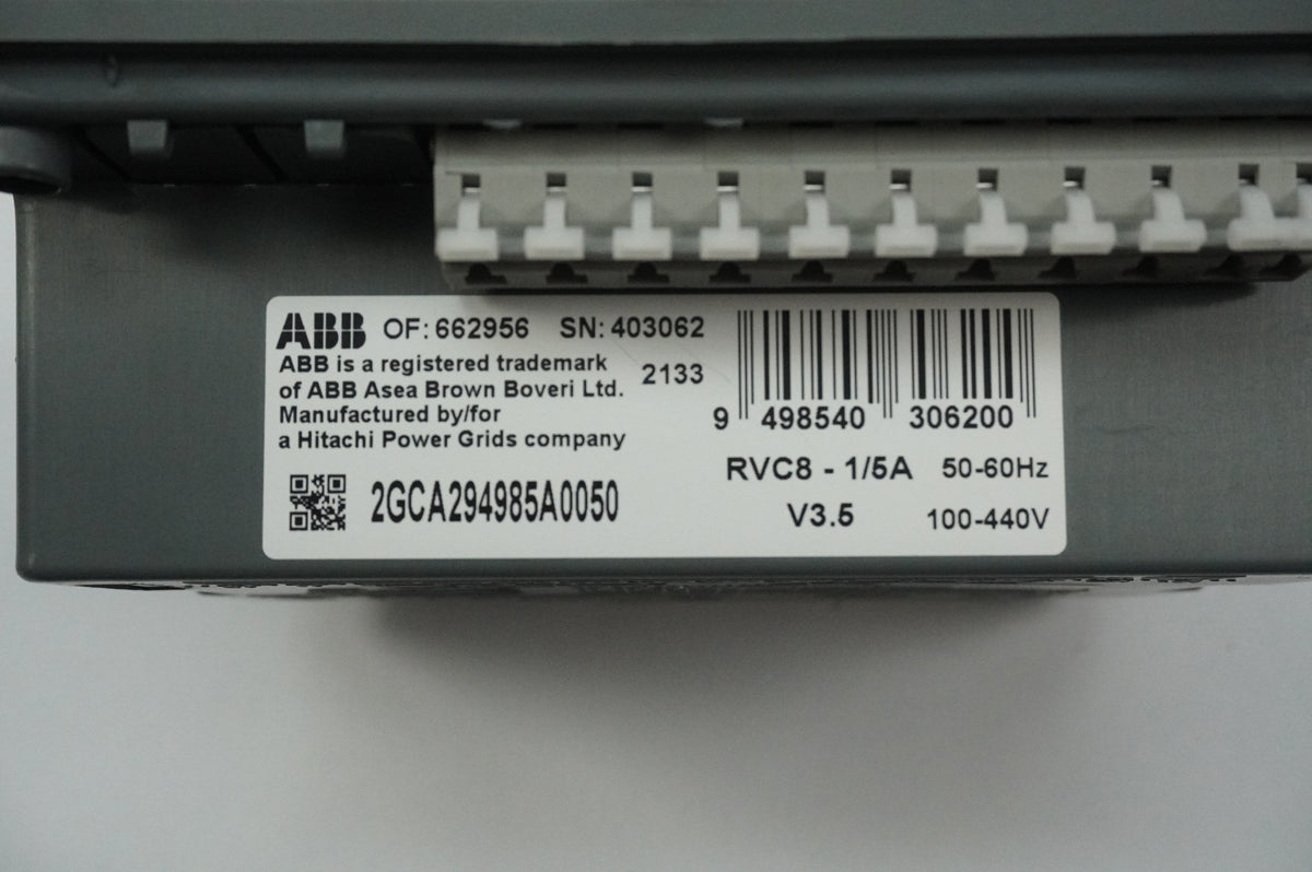Abb 2GCA294985A0050 RVC8 - 1/5A Power Factor Controller