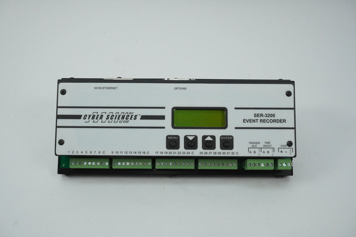 Cyber Sciences SER-3200-PTP CyTime Sequence of Events Recorder SER-3200-PTP