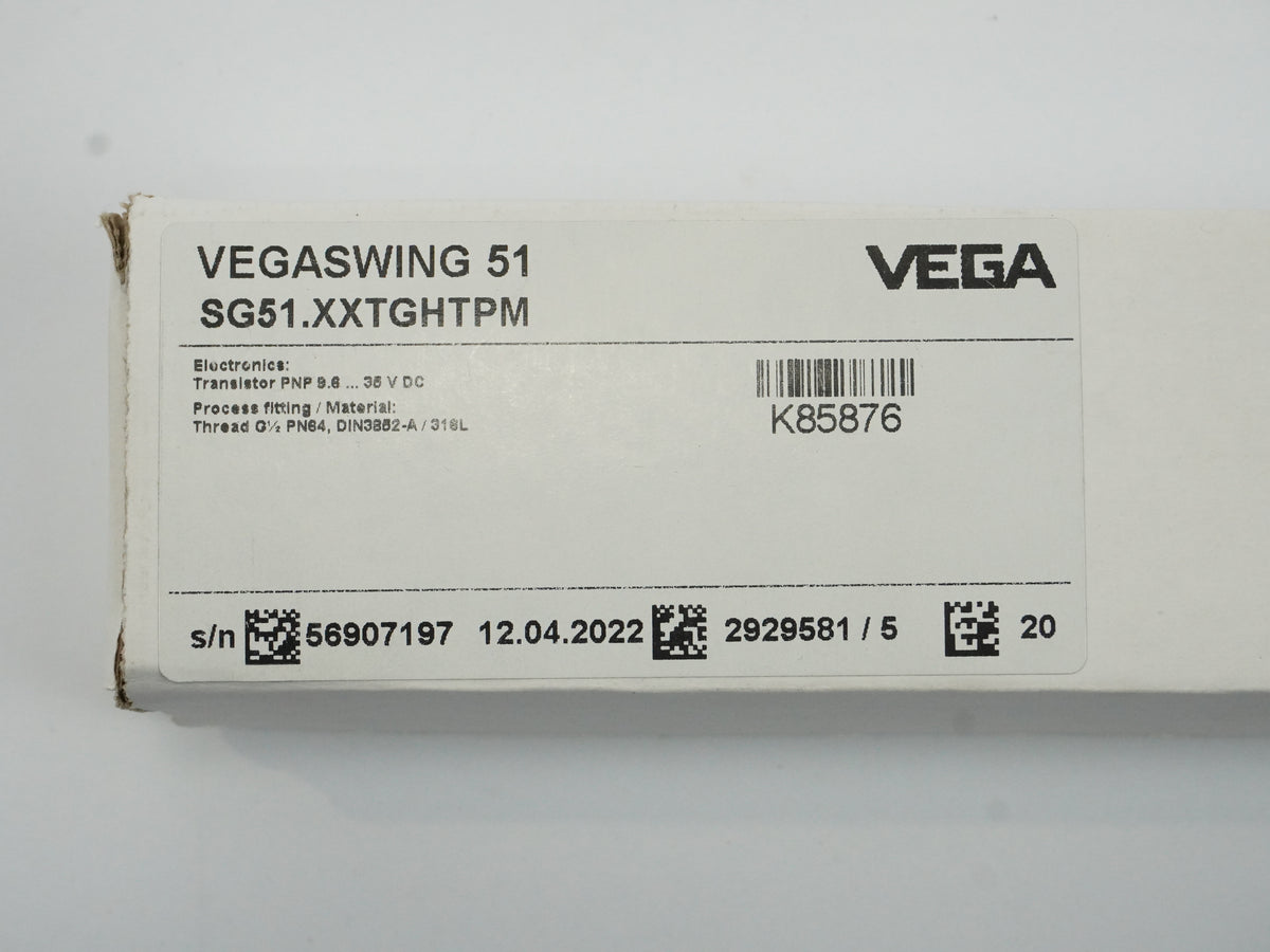 Vega SG51.XXTGHTPM SWING51 Level Switch