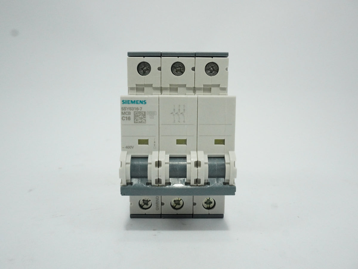 Siemens 5SY6316-7 5SY6316-7 Auxiliary Circuit Switch Batch of 3 pcs.
