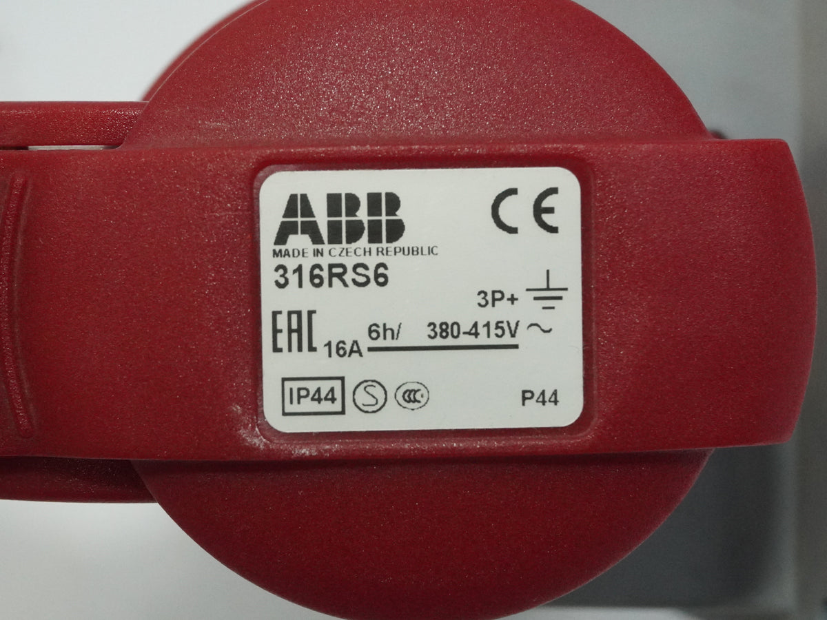 Abb 316RS6 316RS6 Industrial Socket 16A 3P+E IP44
