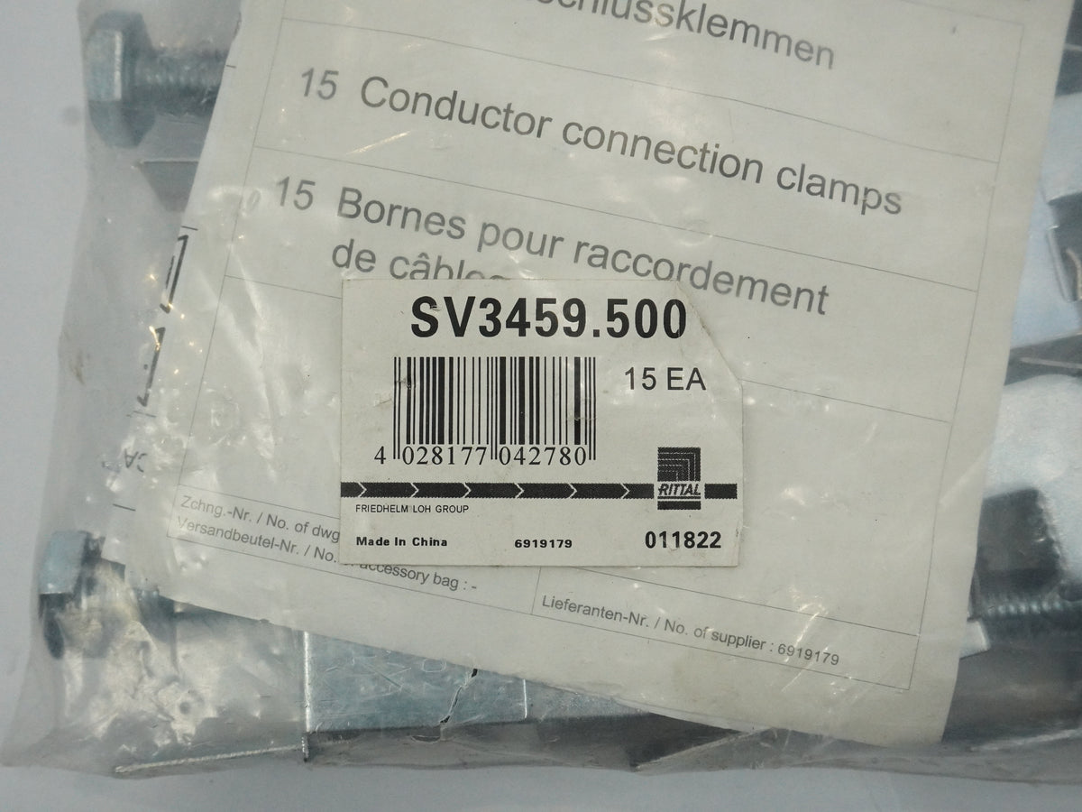 Rittal SV3459.500 SV3459.500 Terminal Block Busbar Connector Batch of 15 pcs.