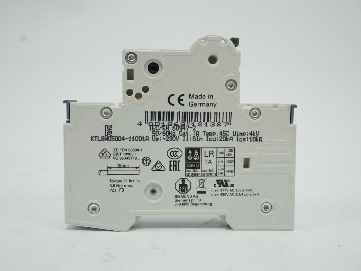 Siemens 5SY4113-7 MCB Miniature Circuit Breaker C13 1P Batch of 8 pcs.