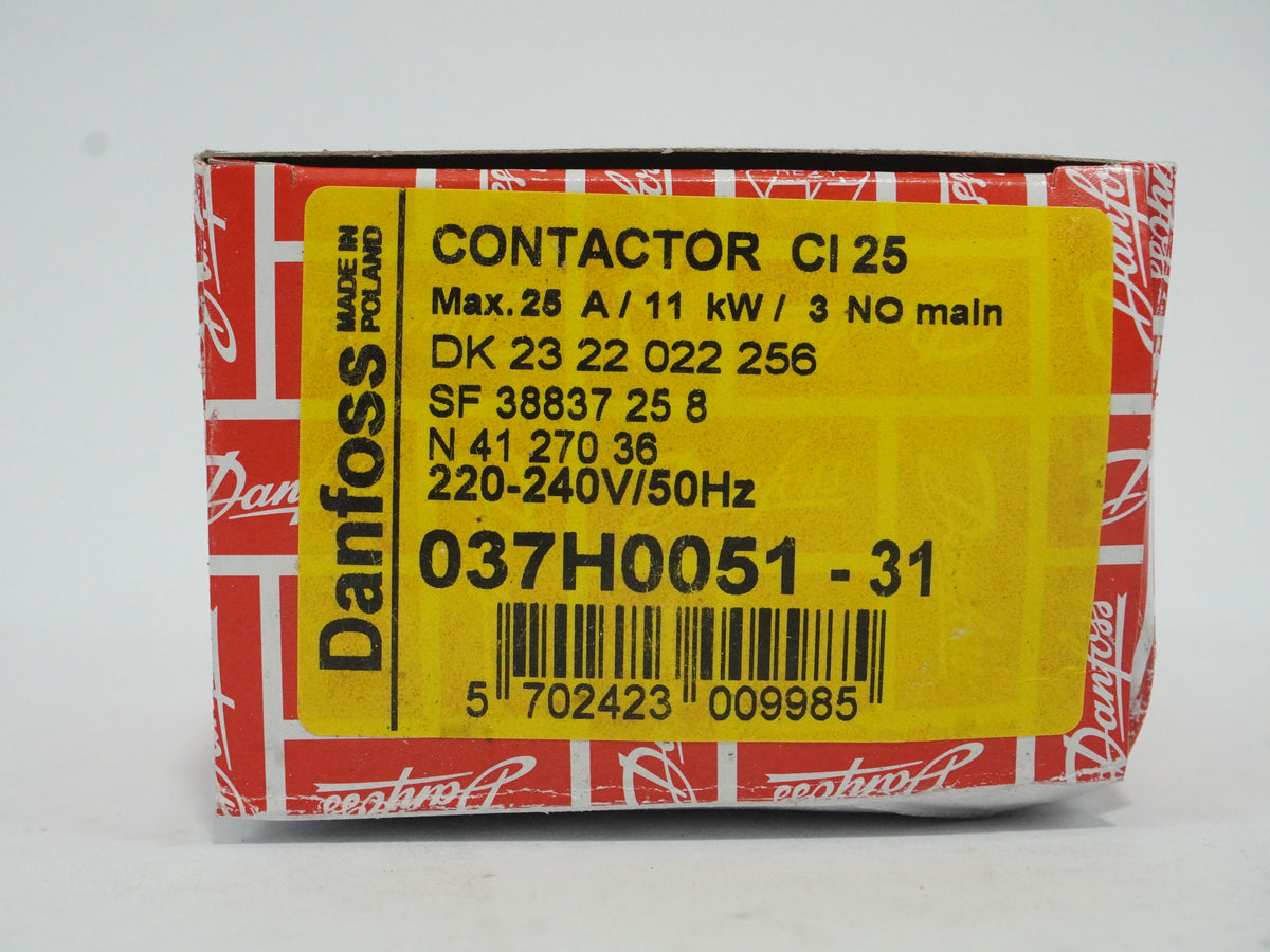 Danfoss 2322022256 CI 25 Contactor 220-240V/50Hz