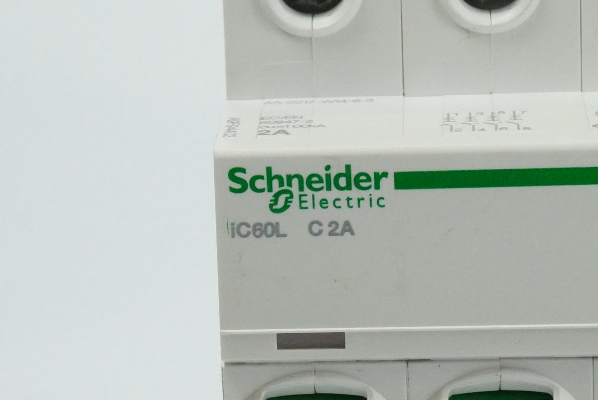 Schneider Electric A9F94402 iC60L C2A 4-Pole Miniature Circuit Breaker