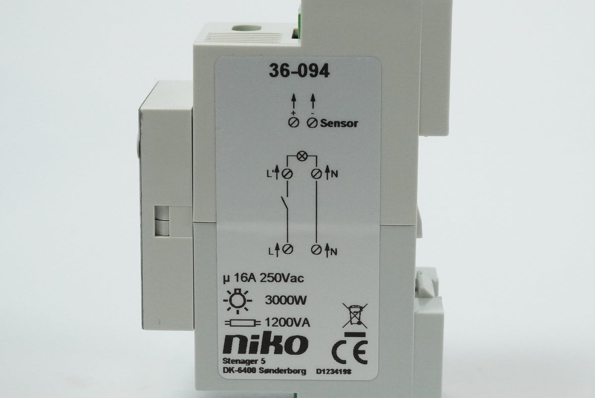 Niko 36-094 360-36194 Rail Twilight Switch / Sensor Relay