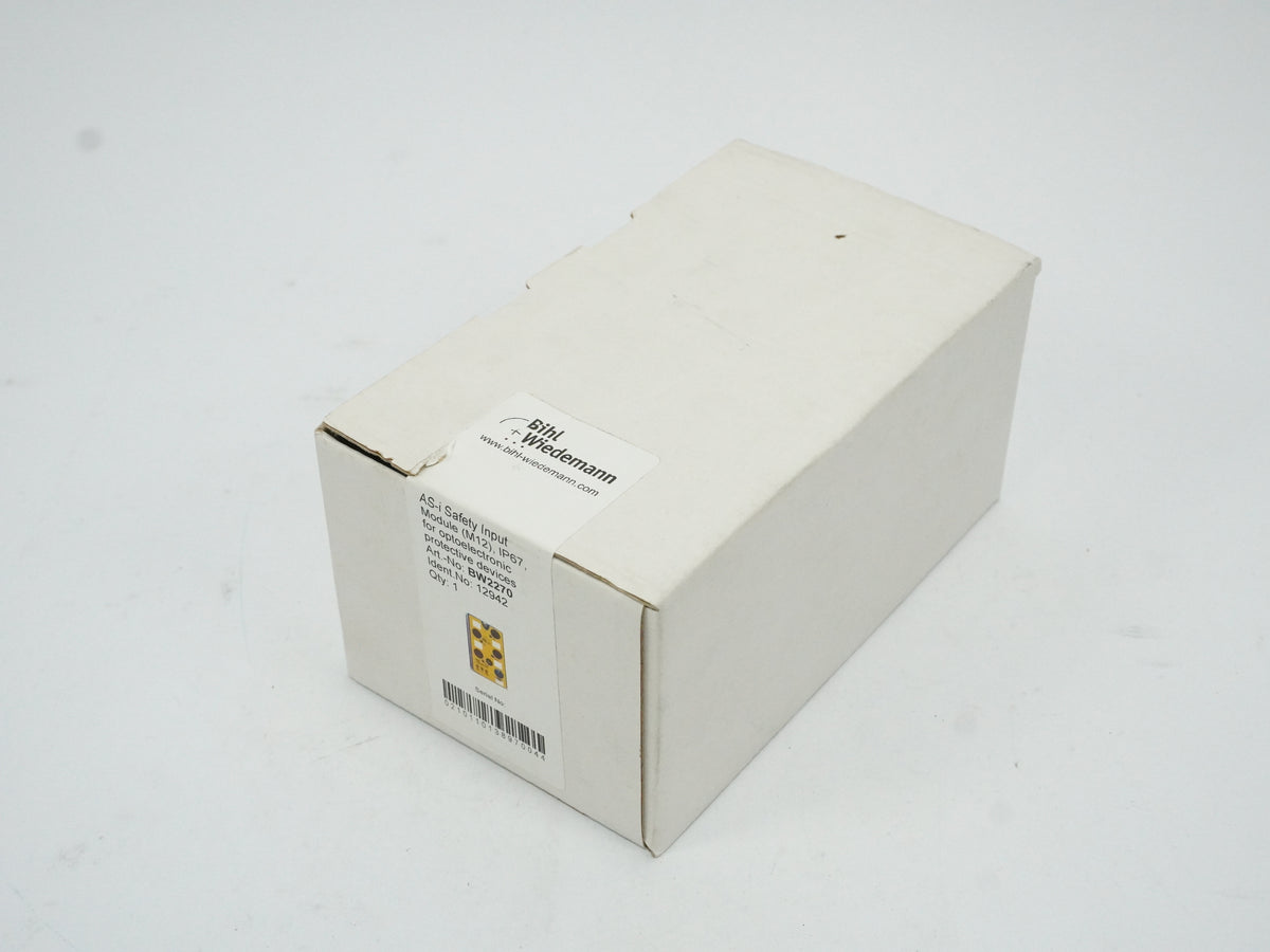 Bill+Wiedemann BW2270 AS-i Safety Input Module (M12) IP67