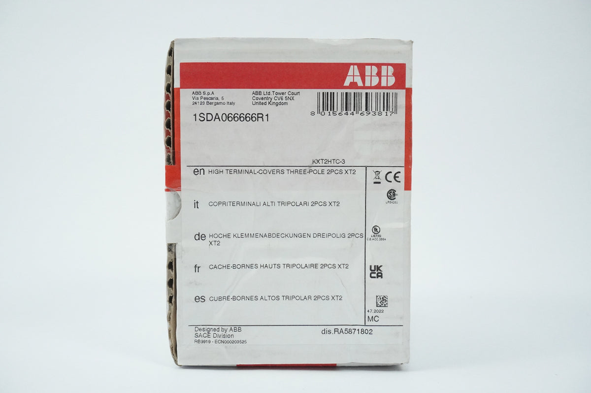 Abb 1SDA066666R1 KXT2HTC-3 High Terminal-Covers Three-Pole 2pcs