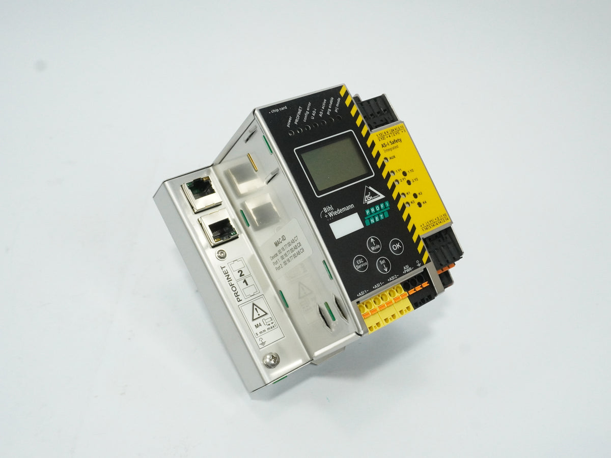 Bihl+Wiedemann BWU2237 AS-i 3.0 PROFINET Gateway 2 Master with Safety Monitor