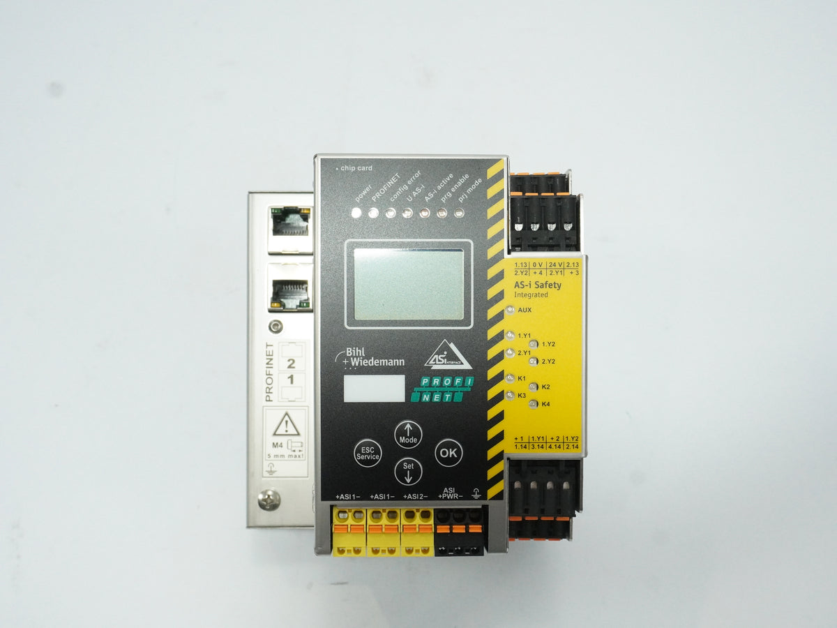 Bihl+Wiedemann BWU2237 AS-i 3.0 PROFINET Gateway 2 Master with Safety Monitor