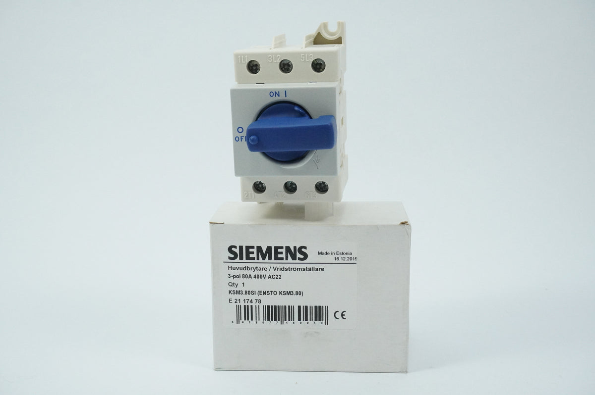 Ensto KSM3.80 Siemens KSM3.80SI Main Switch / Rotary Isolator 3-pole