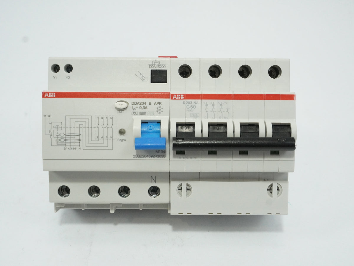 Abb 2CSB204592R3630 DDA204 B APR M134I Residual Current Device 0,3A Un: 415V