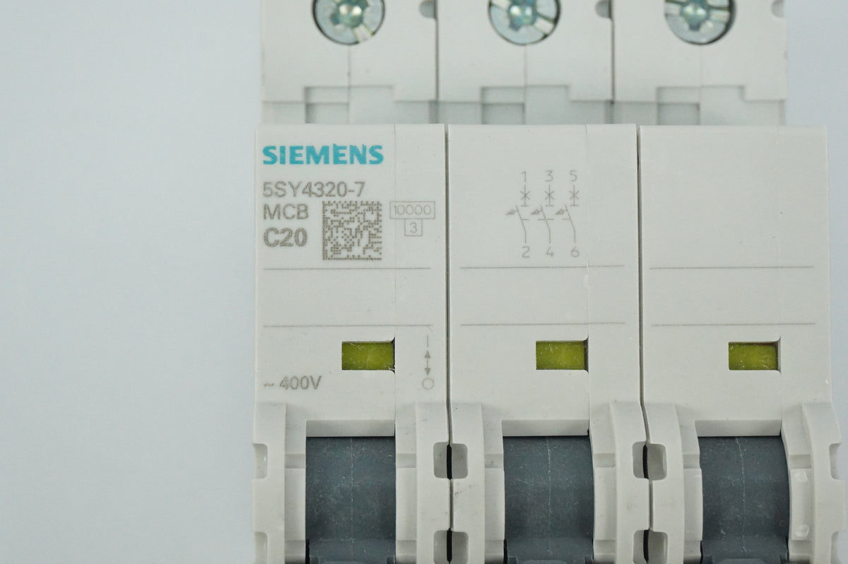 Siemens 5SY4320-7 5SY4320-7 MCB Miniature Circuit Breaker C20 3P