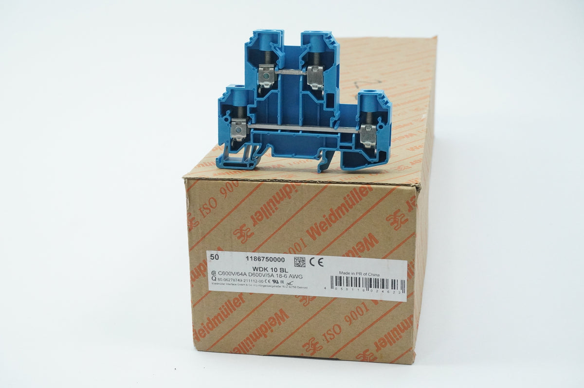 Weidmüller 1186750000 WDK 10 BL Terminal Block Batch 45pcs.