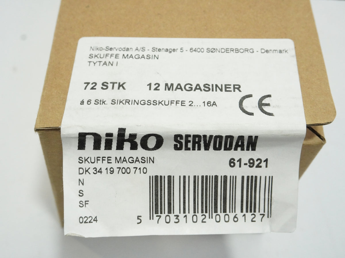 Niko Servodan 61-921 Tytan I Fuse Drawer Magazine Batch 12 Pcs.