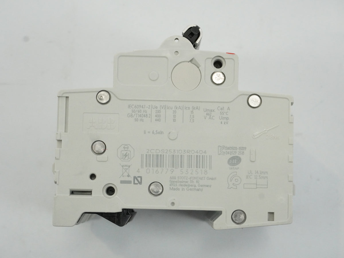 Abb 2CDS 253 103 R0404 S 203-C40 NA Miniature Circuit Breaker System