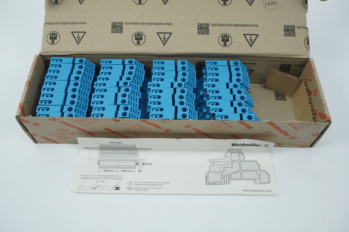Weidmüller 1010880000 WNT 6 10X3 Batch 40pcs.