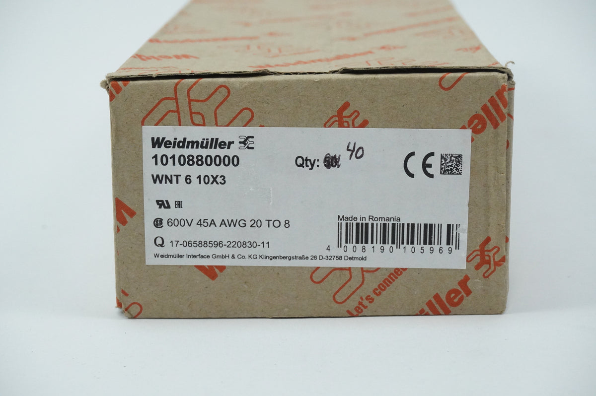 Weidmüller 1010880000 WNT 6 10X3 Batch 40pcs.