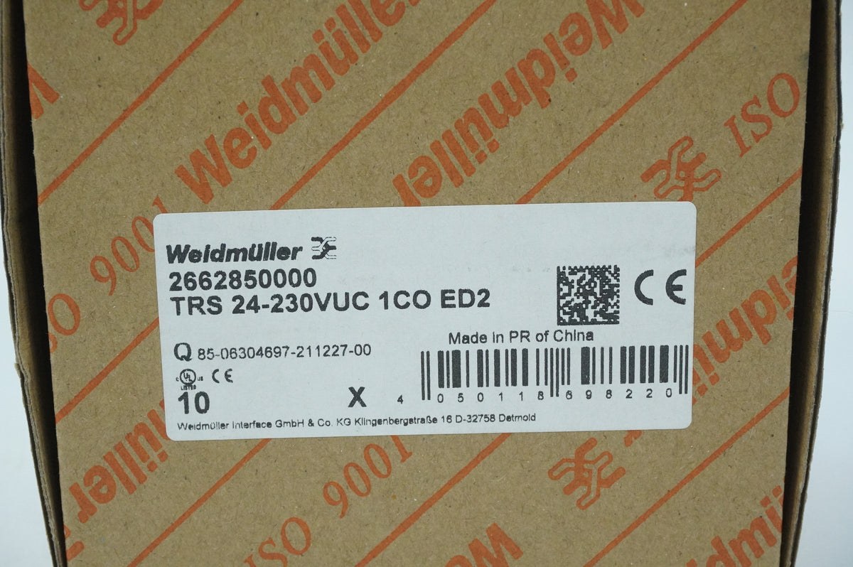 Weidmüller 2662850000 TRS 24-230VUC 1CO ED2 Batch 7pcs.
