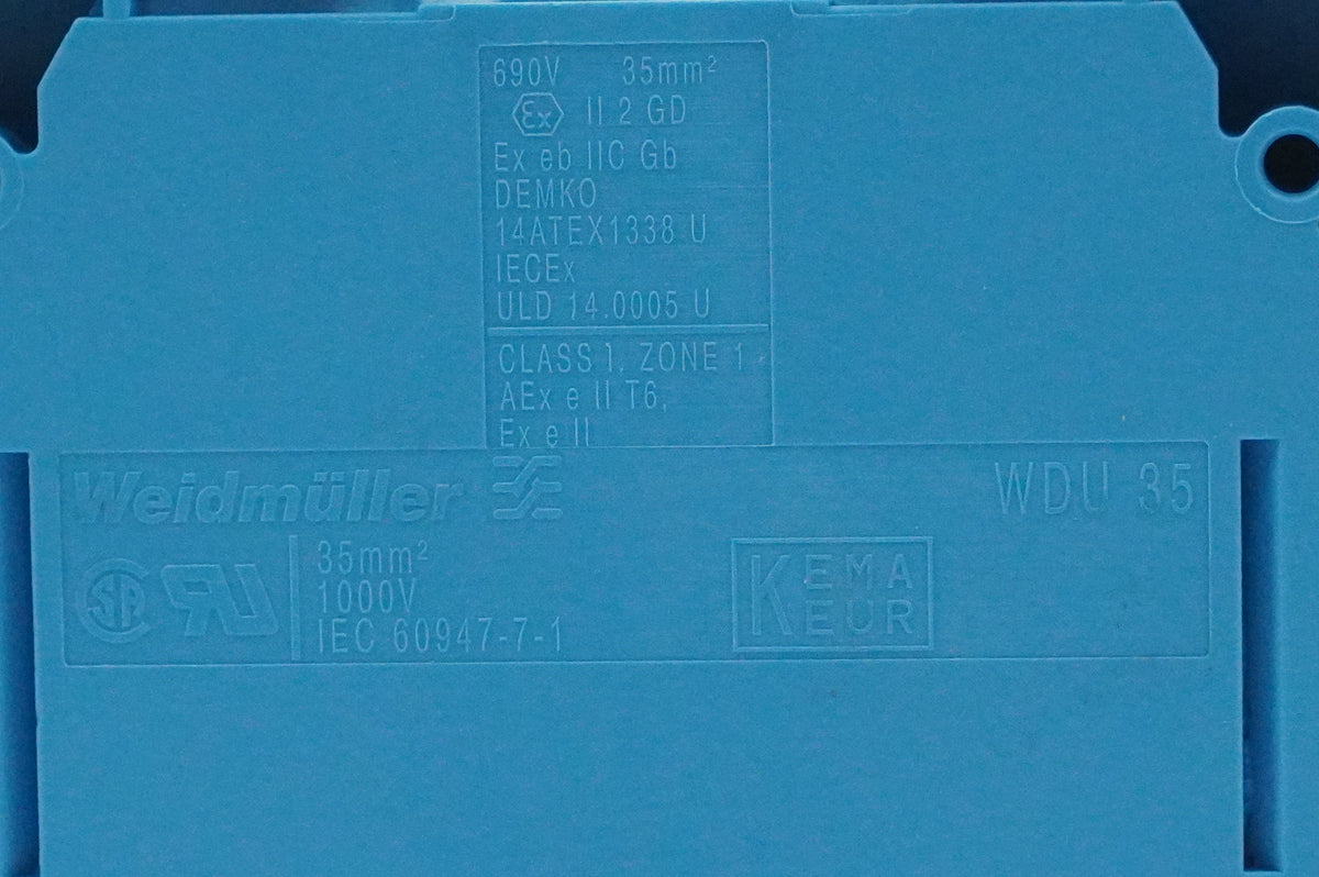 Weidmüller 1020580000 WDU 35 BL Terminal Block Batch 35pcs.
