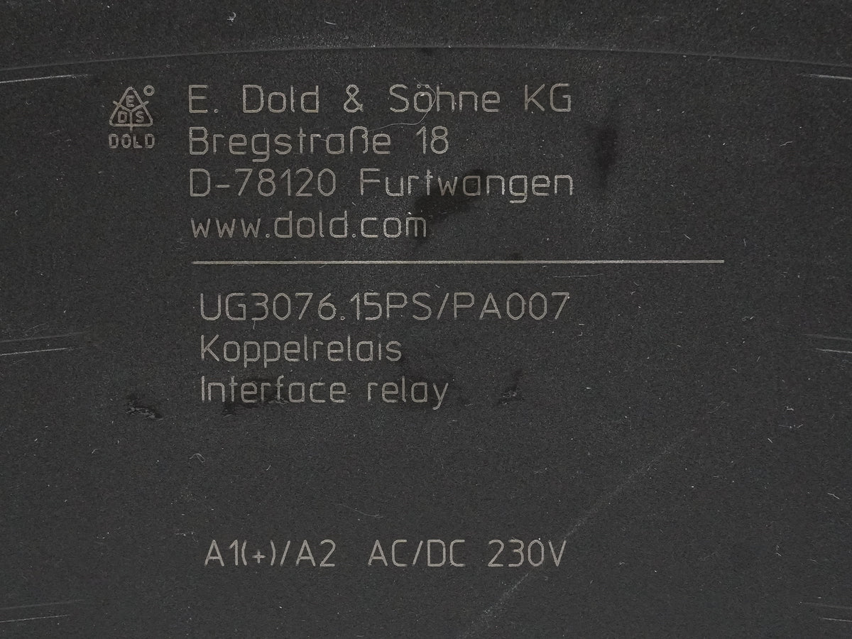 E. Dold & Söhne KG UG3076.15PS/PA007 Interface Relay