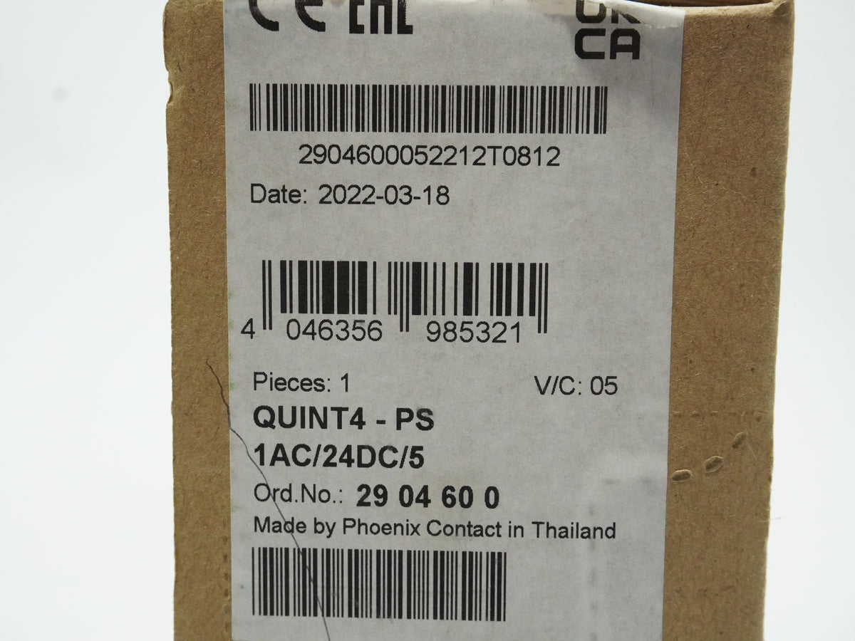 Phoenix Contact 2904600 QUINT4-PS 1AC/24DC/5