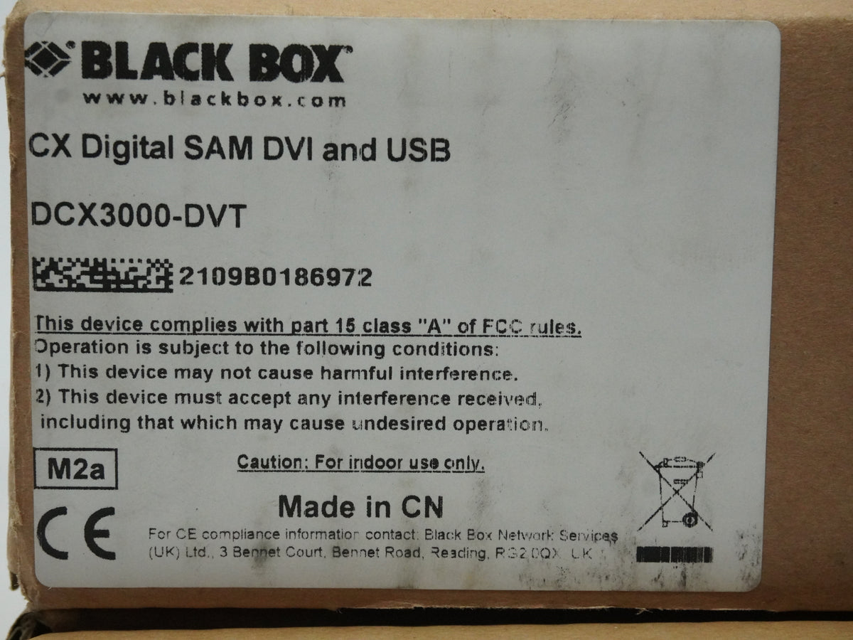 Black Box DCX3000-DVT CX Digital SAM DVI and USB