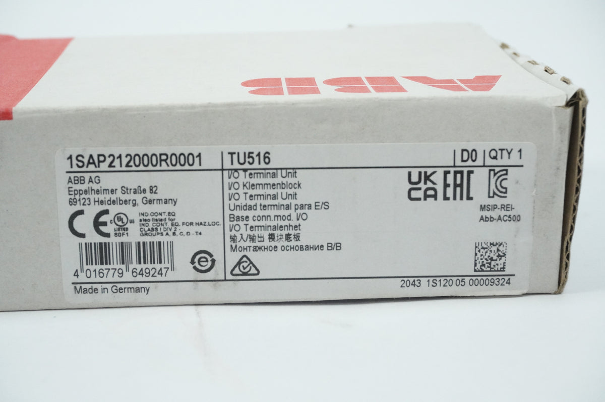 Abb 1SAP212000R0001 TU516 I/O Terminal Unit