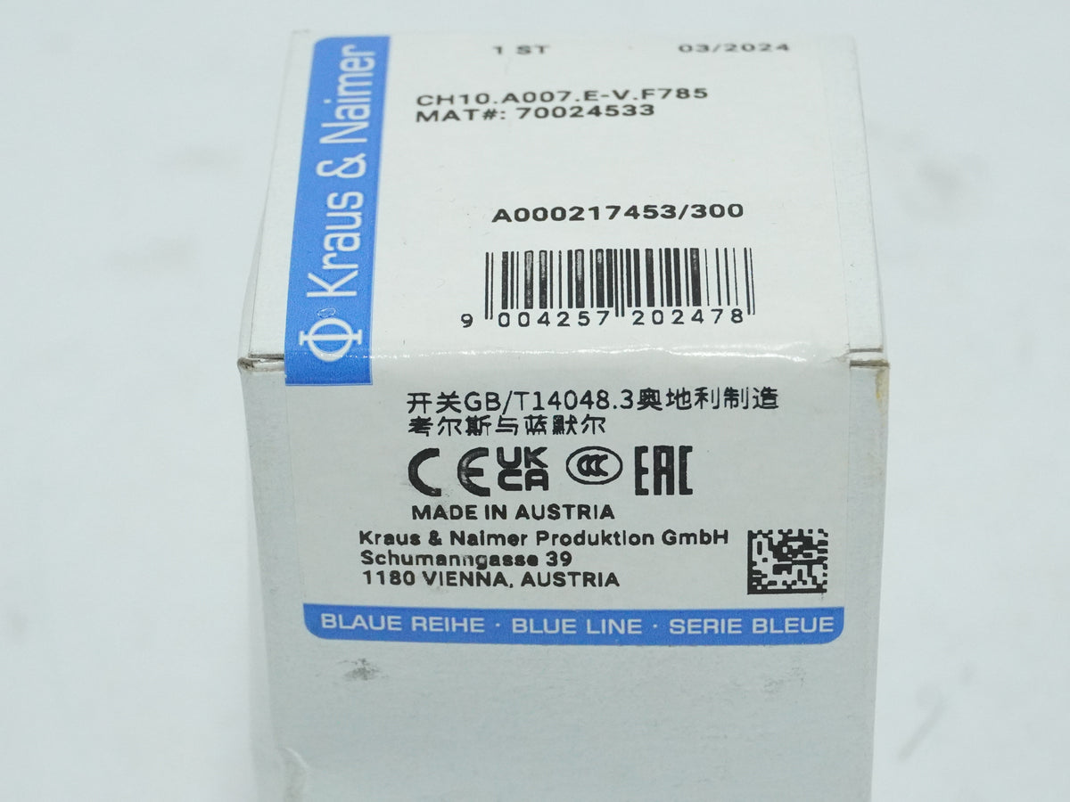 KRAUS & NAIMER CH10.A007.E-V.F785 CH10.A007.E-V.F785 Blue Line Cam Switch