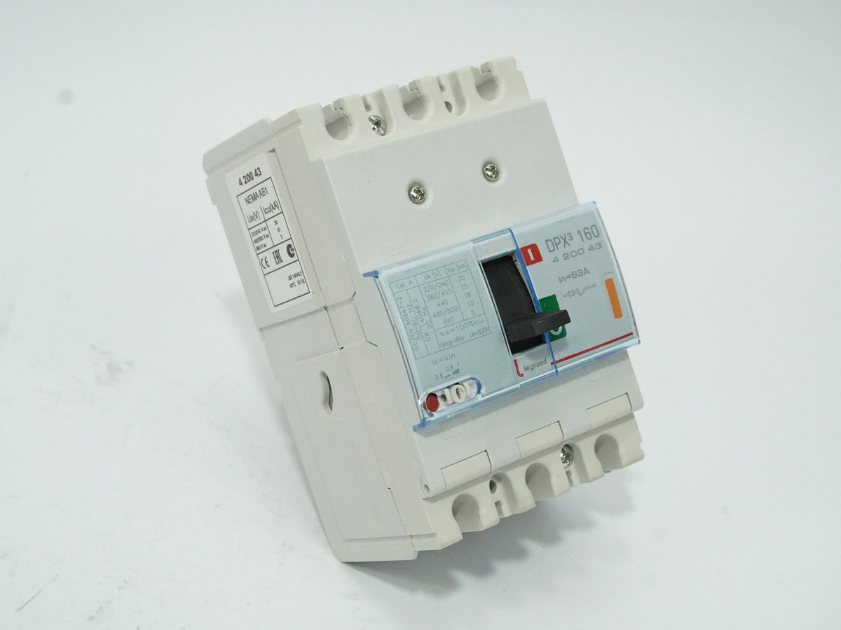 Legrand 420041 Box Molded DPX³ MCCB 25A 3P 25kA Circuit Breaker