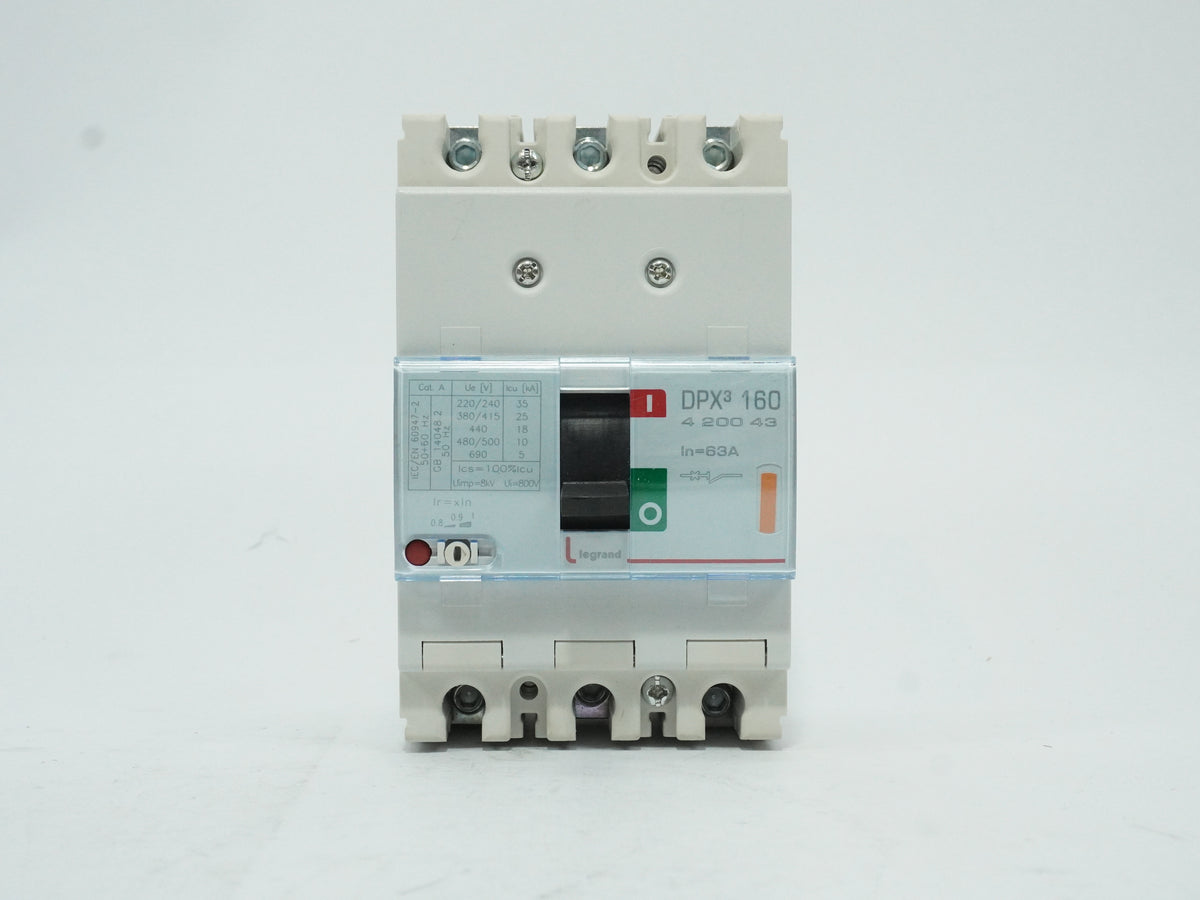Legrand 420041 Box Molded DPX³ MCCB 25A 3P 25kA Circuit Breaker