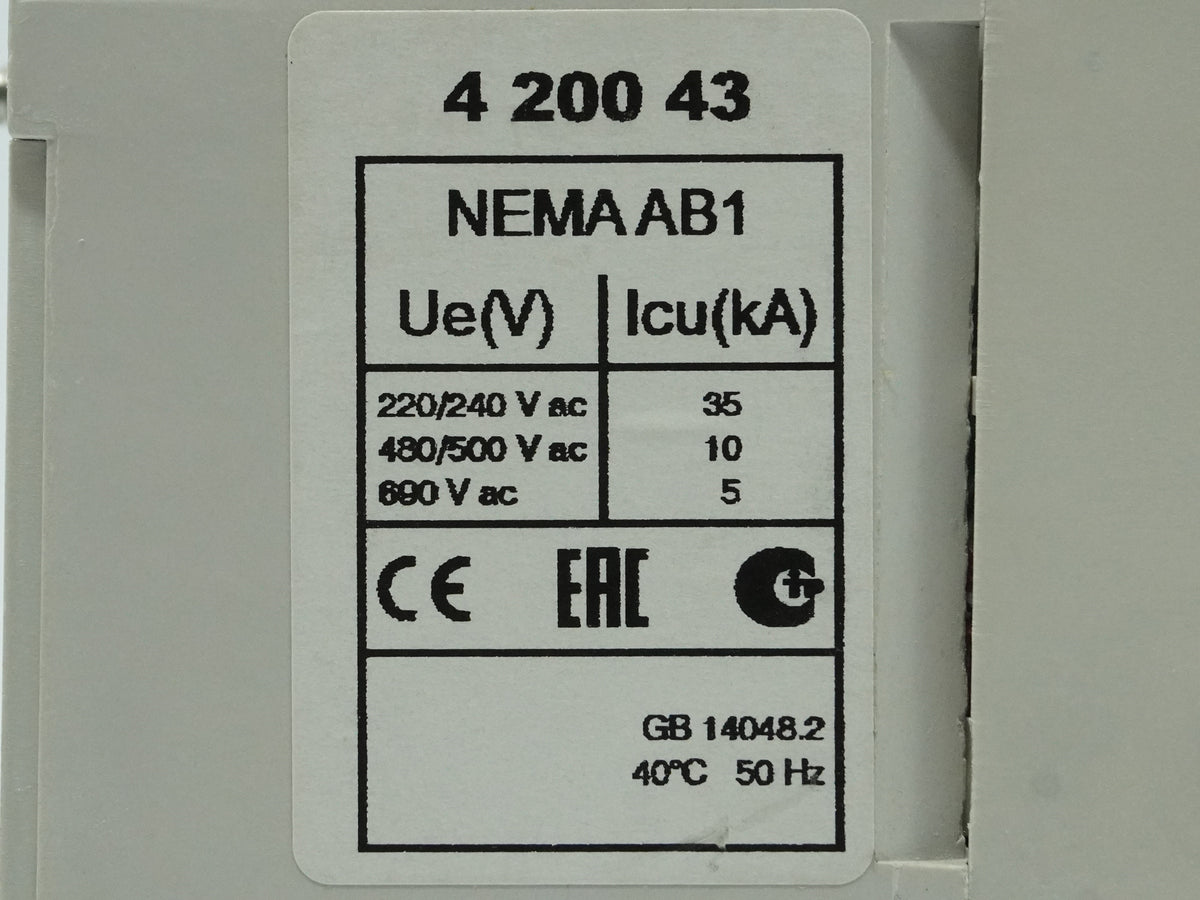 Legrand 420041 Box Molded DPX³ MCCB 25A 3P 25kA Circuit Breaker
